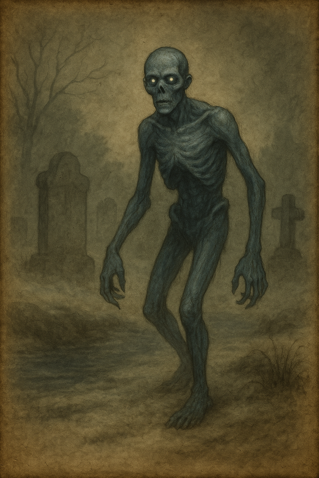 Blue Skeleton Man